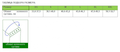 Наколенник с металлическими  шарнирами, неразъемный, с силиконовым полукольцом.