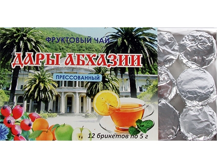 Чай прессованный Дары Абхазии (12 брикетов по 5 гр)