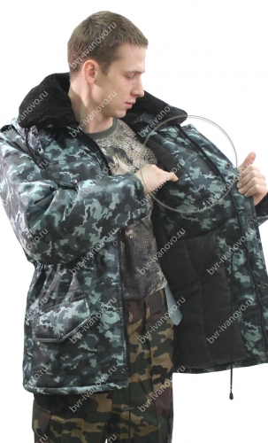 Куртка детская Зима цв.Серый КМФ
