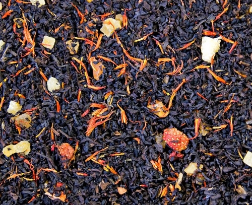 Чай Черный жемчуг с бергамотом и семенами черного тмина . 