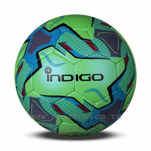 Мяч футбольный №5 INDIGO POKER тренировочный (PU 1.2 мм) 1118-АВ
