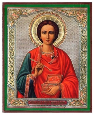 Икона Пантелеймон на оргалите