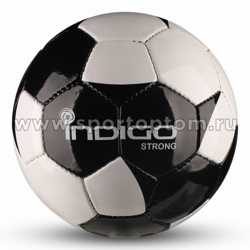 Мяч футбольный №4 INDIGO STRONG тренировочный (PU SEMI) Юниор IN033 