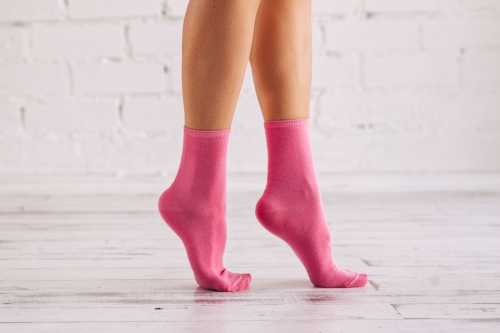 Женские носки L1 розовые и фуксия
