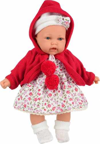 2 шт. доступно/ 1220R_S20 Кукла Азалия в красном, озвученная (мама, папа, смех), 27 см