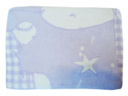 Одеяло детское байковое 100*118 Сиреневый 1166