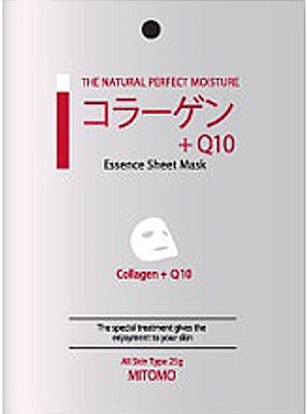 Mitomo маска для лица q10 c коллагеном омолаживающая для увядающей кожи thumbnail