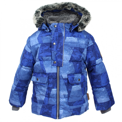17900030-72435-110Куртка для мальчиков OLIVER, синий с принтом 72435, размер 110