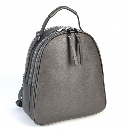 Женский кожаный рюкзак К-2075-208 Пеарл Грей
