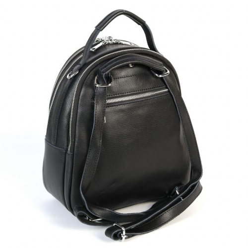 Женский кожаный рюкзак К-2075-208 Блек