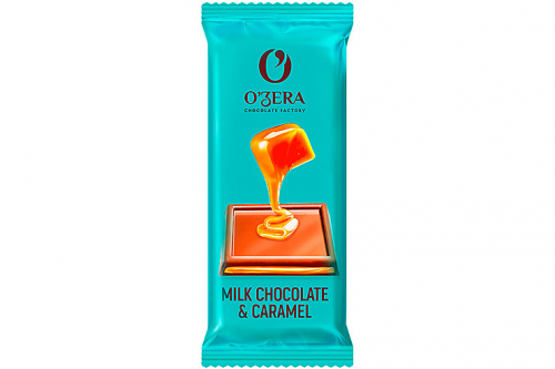 «O'Zera», молочный шоколад Milk & Caramel с мягкой карамельной начинкой, 24 г (упаковка 30 шт)