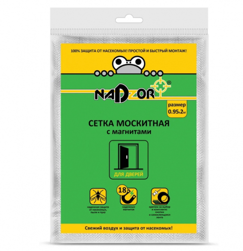 Nadzor сетка на дверь 0.95*2м БЕЛАЯ