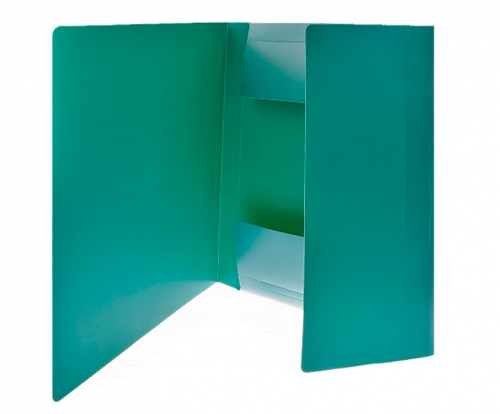 Папка на резинках А4 толщина пластика 0,45мм ширина корешка 37мм цвет зеленый ATTOMEX 3070401 Код товара: 316277