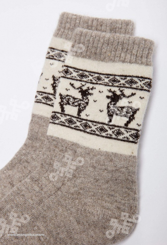 Носки из 100% монгольской шерсти          (арт. 01107)