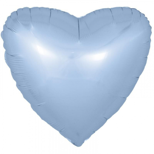 В0389-5 Шар фольга сердце голуб46см