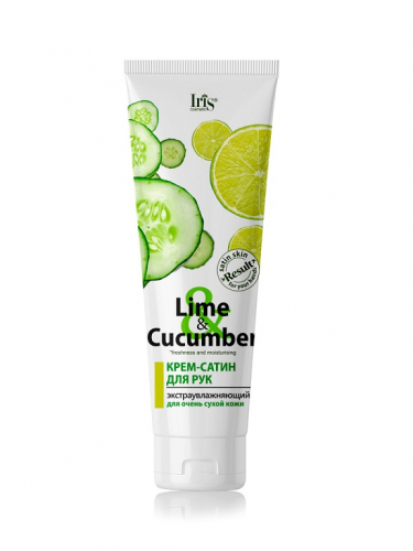 IRIS Lime&Cucumber Крем-сатин для рук экстраувлажняющий сухой кожи 100мл