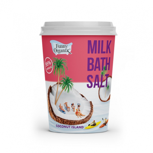 Funny Organix Молочная соль для ванн COCOCNUT ISLAND 500г