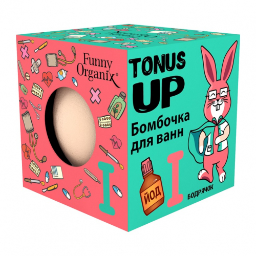 Funny Organix Бомбочка для ванн TONUS UP 140г