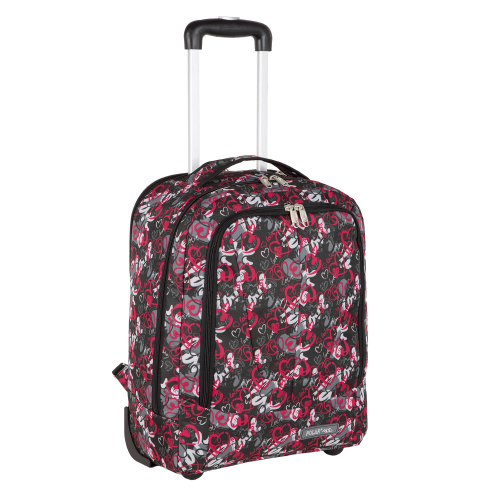 Чемодан-рюкзак П7111 (Темно-розовый)