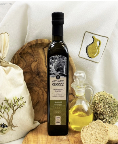 НОВИНКА! Оливковое масло Laconia, Греция, ст.бут., 500мл