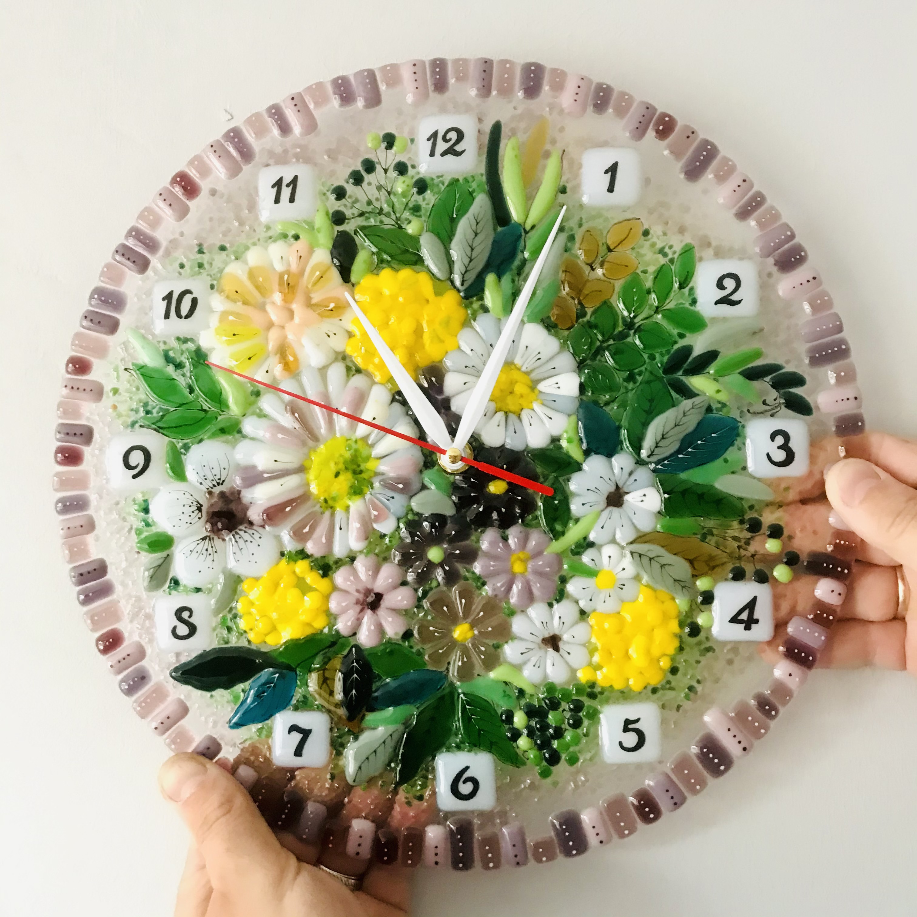 Настенные часы Цветы