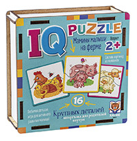 IQ Пазл деревянный. Мамины малыши 2+