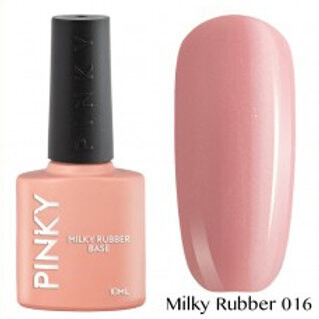 Камуфлирующая база Pinky rubber base milky 16, 10мл