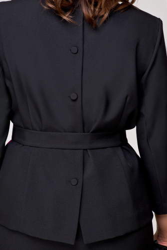 Блуза, юбка 1067/3 черный+зеленый