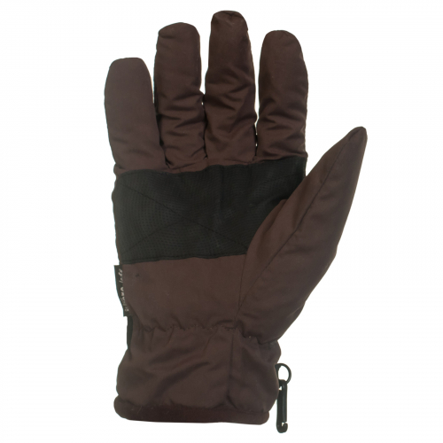 Коричневые перчатки с фиксатором на запястье для спецоперации    - теплоизоляция, влагозащита, стиль №102