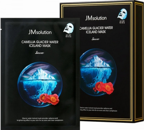JMSolution/ Набор тканевых масок Camellia Glacier Water Iceland Mask по 30 мл.10 шт.
