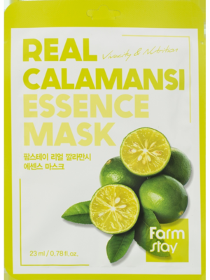 Farm Stay /Тканевая маска для лица с экстрактом каламанси. Real Calamansi Essence Mask. 10 шт.