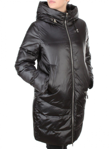 GWD21530P BLACK Пальто зимнее женское PURELIFE (200 гр .холлофайбер) размер 48идет на 54российский