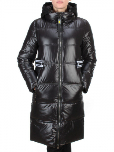 2193 BLACK Куртка зимняя женская AIKESDFRS (200 гр. холлофайбера) размер S - 42 российский