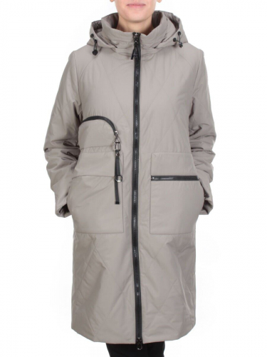M-5022 DARK BEIGE Куртка демисезонная женская CORUSKY (100 гр. синтепон) размер 46