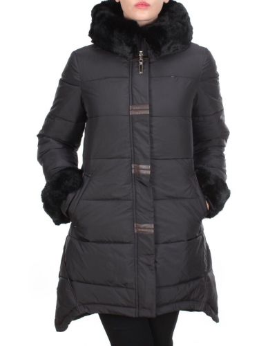 B15-888 BLACK Куртка зимняя женская KEMIRA (200 гр. холлофайбера) размер L - 46/48 российский