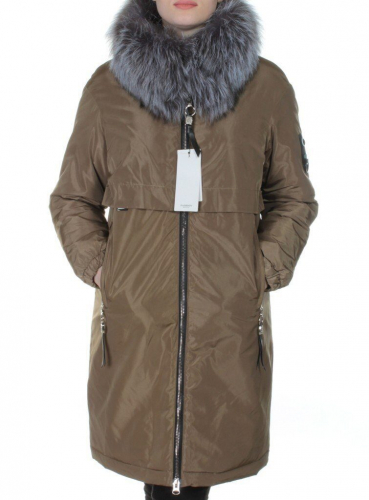 V-1032 Пальто женское с натуральным мехом Vomilov размер M - 44 российский
