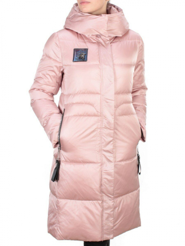 9110 PINK Пальто зимнее женское FLOWERROVE (200 гр. холлофайбера) размер 46