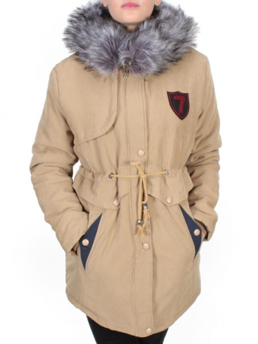 537 BEIGE Куртка парка зимняя женская KSV (150 гр. тинсулейт) размер 48/50российский
