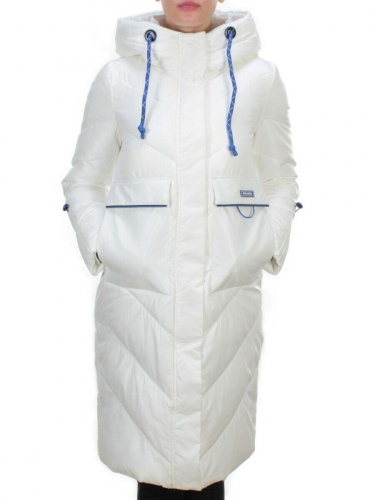 9190 WHITE Пальто зимнее женское EVCANBADY (200 гр. холлофайбера) размер S - 42российский