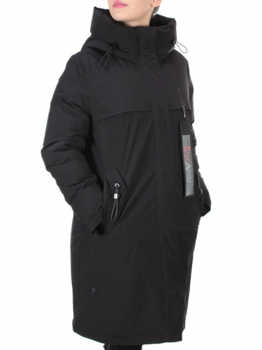 21-976 BLACK Куртка зимняя женская AIKESDFRS (200 гр. холлофайбера) размер 48