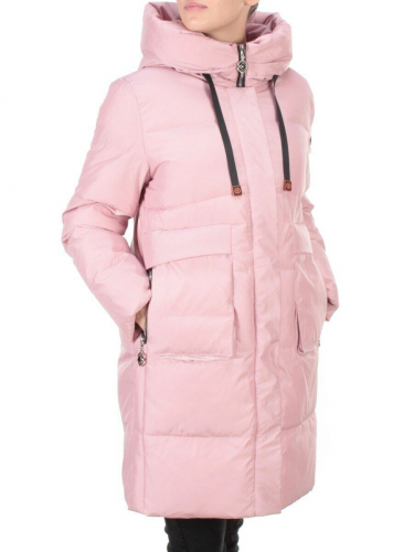8966 PINK Пальто зимнее женское CLOUD LAG CAT (200 гр. холлофайбер) размер 50