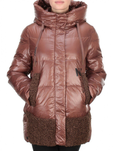 0706 BROWN Куртка зимняя женская PAR TEN (200 гр. холлофайбера) размер 50 российский