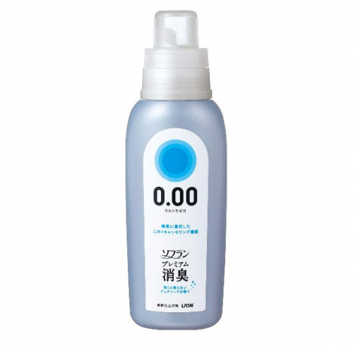 [LION] Кондиционер для белья SOFLAN Premium Deodorizer Ultra Zero-0.00 АРОМАТ ЧИСТ.С НТОЙ КРИСТАЛЬН.МЫЛА, 530мл