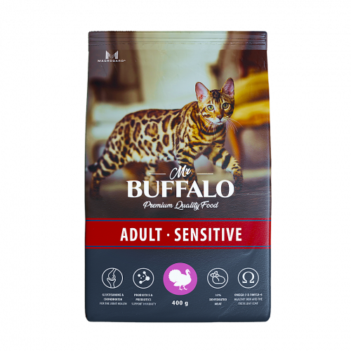 Mr.Buffalo ADULT SENSITIVE Сухой корм д/к (индейка)