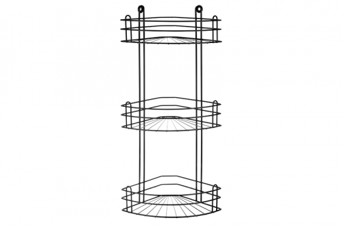 БЫЛО 977 руб! Полка для ванной угловая 3-х ярусная 28,6*18*60 см 