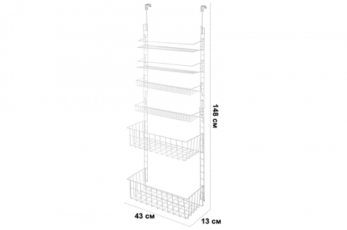 БЫЛО 2852 руб! Органайзер на дверь 43*13*148 см 