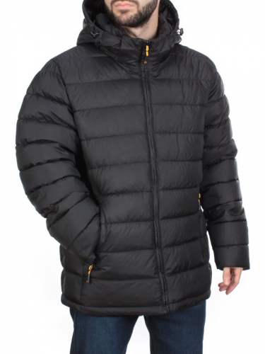 4015-L BLACK Куртка мужская зимняя ROMADA (200 гр. холлофайбер) размер 54