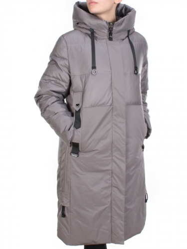 2211 DARK GREY Пальто зимнее женское LYDIA (200 гр. холлофайбер) размер 50/52