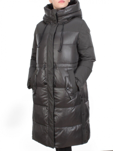 8986 DARK GREEN Пальто зимнее женское CORUSKY (200 гр. холлофайбера) размер 46