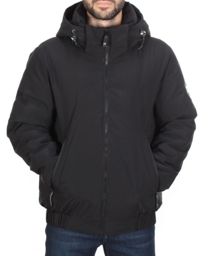4019 BLACK Куртка мужская зимняя ROMADA (200 гр. холлофайбер) размер 46